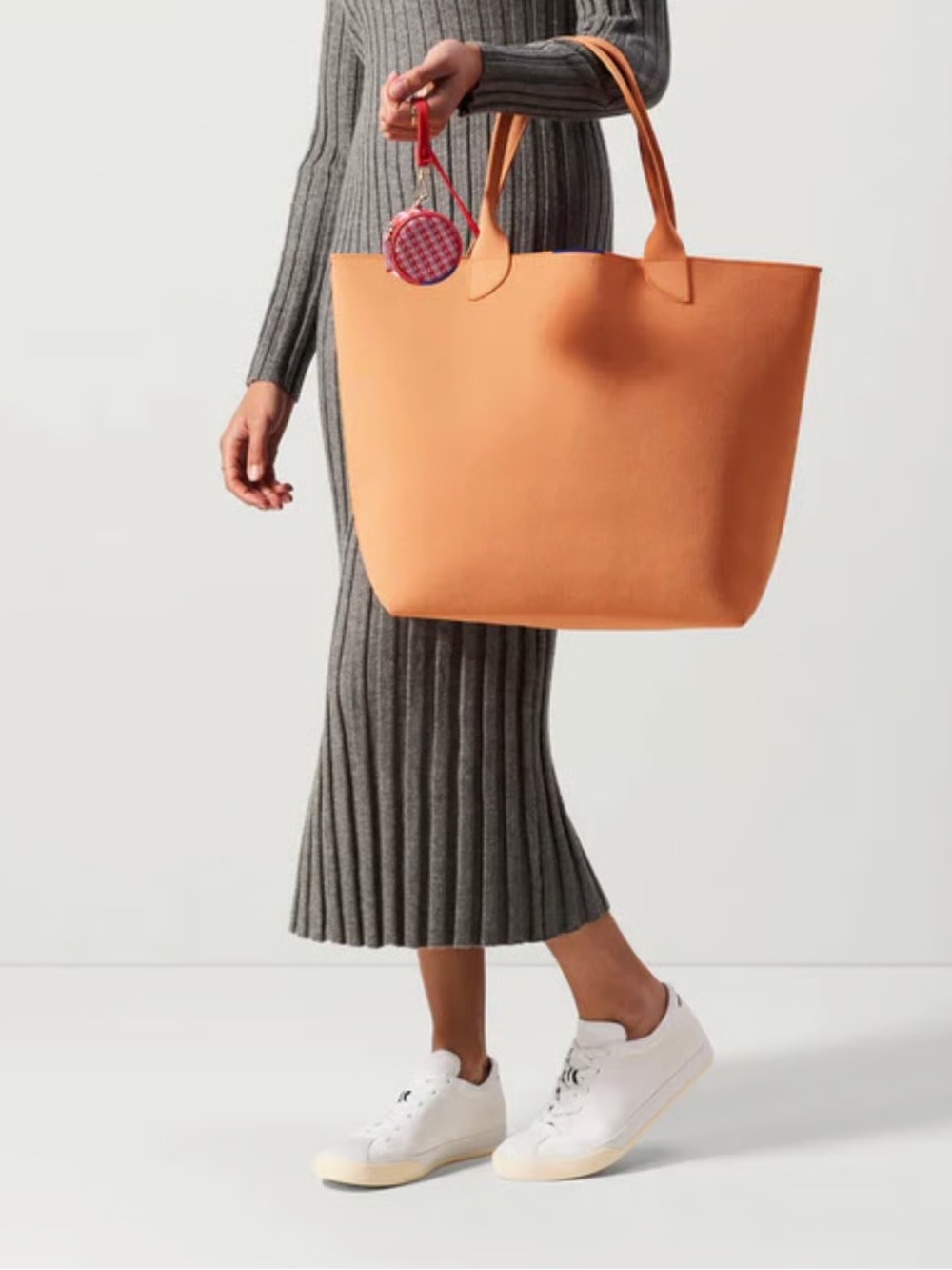Rothy's Orange Tote Bag with Top Handles